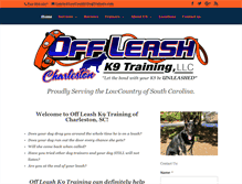Tablet Screenshot of charlestondogtrainers.com